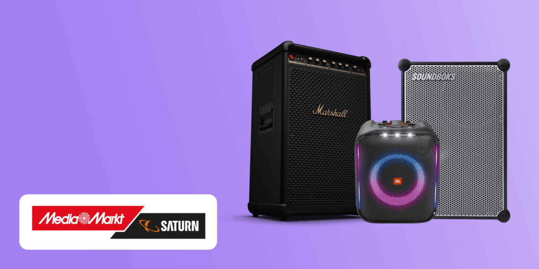 Top Deals fuer Partyboxen zur MediaMarkt Mehrwertsteuer Aktion