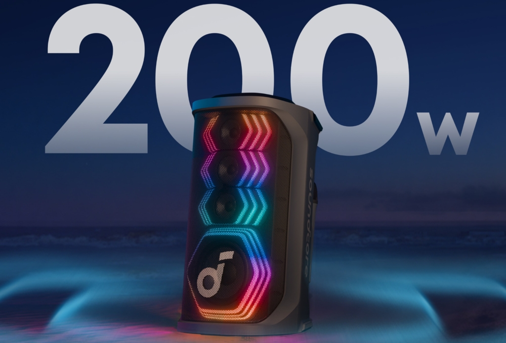 Der Anker soundcore Rave 3S bietet dir 200 Watt Leistung an.