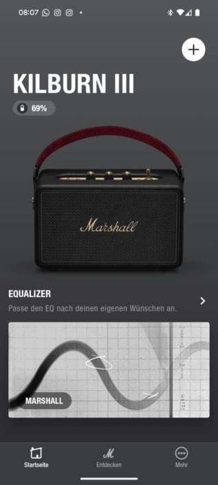 Marshall Kilburn III – App Startmenü