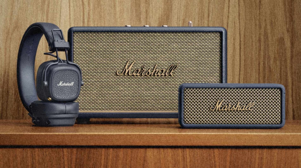 Marshall veröffentlicht den Major V sowie die Acton III und Emberton III in der neuen Farbvariante Midnight Blue. 