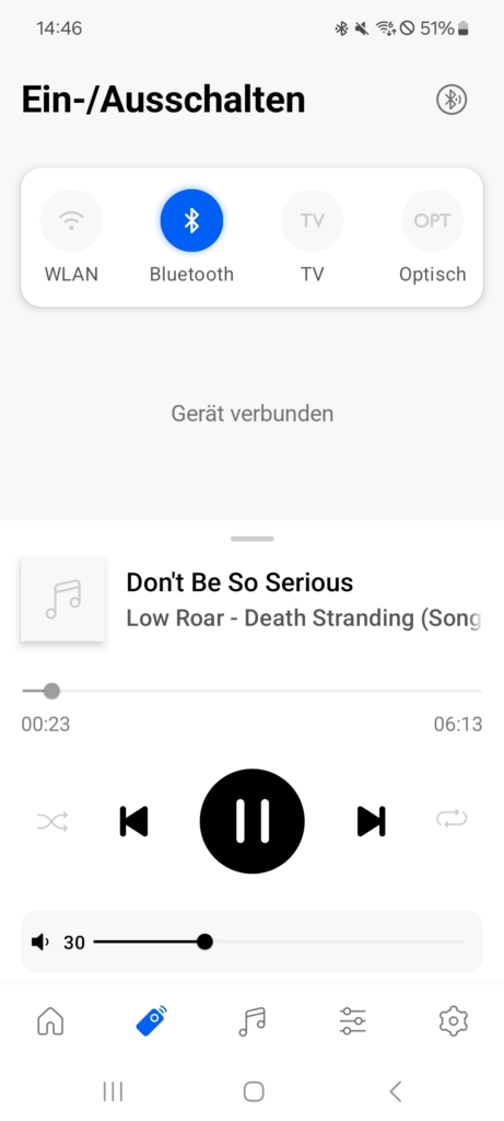 Wiedergabesteuerung KEF Connect App