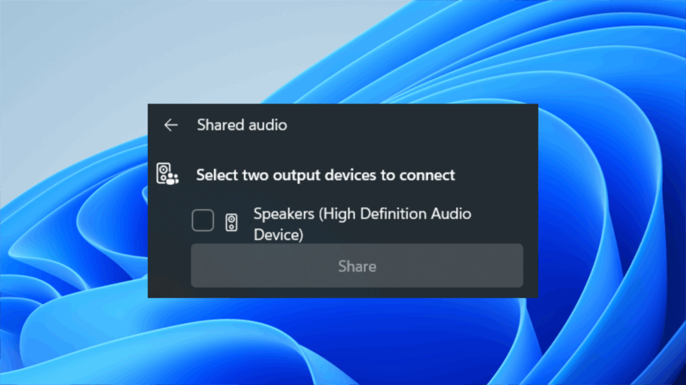 Leaks zeigen Shared Audio Funktion für Windows 11