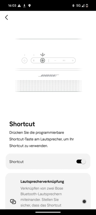 Bose SoundLink Plus – Shortcut 1