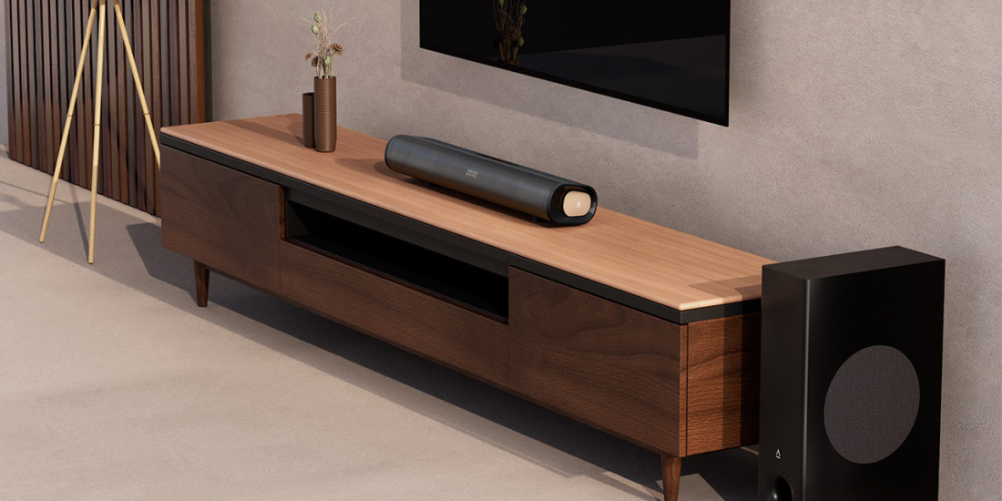 Die Creative Stage Pro ist eine Einstiegs-Soundbar fürs Heimkino.