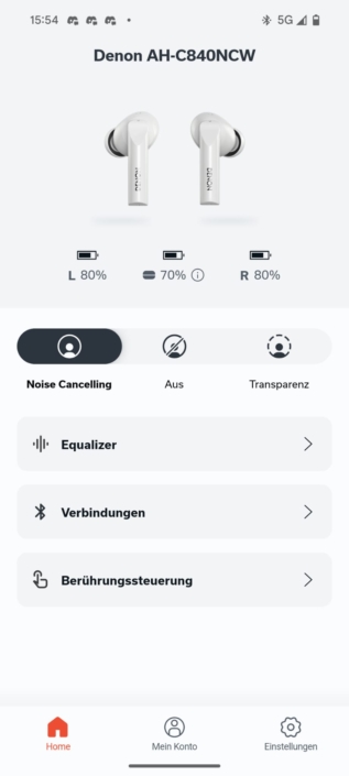 Denon AH-C840NCW – App Screenshot