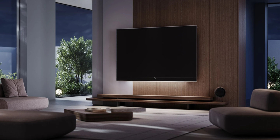 Der Loewe Stellar OLED startet auch mit 97 Zoll Diagonale.