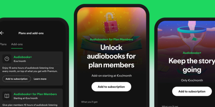 Spotify startet neue Abo-Optionen für Hörbücher.