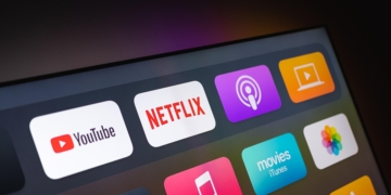 Tablet mit Netflix-App