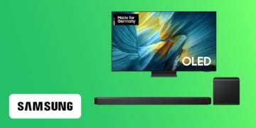 Jetzt Samsung S95F kaufen und Gratis Soundbar plus Cashback sichern