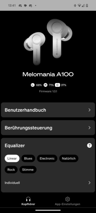 Cambridge Audio Melomania A100 – Screenshot 1