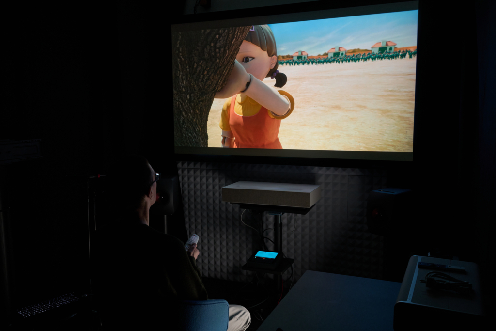 Testsituation LG CineBeam HU915QE