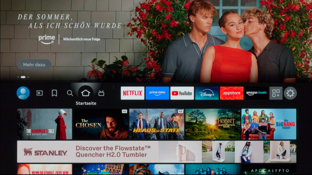 Startseite Fire TV Panasonic Z95B