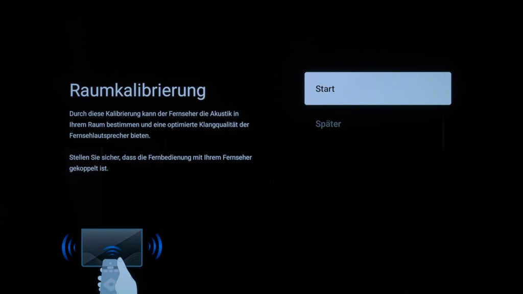 Klangkalibrierung Philips OLED810