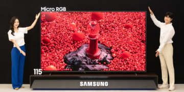 Samsung hat einen neuen Micro-RGB-TV vorgestellt.