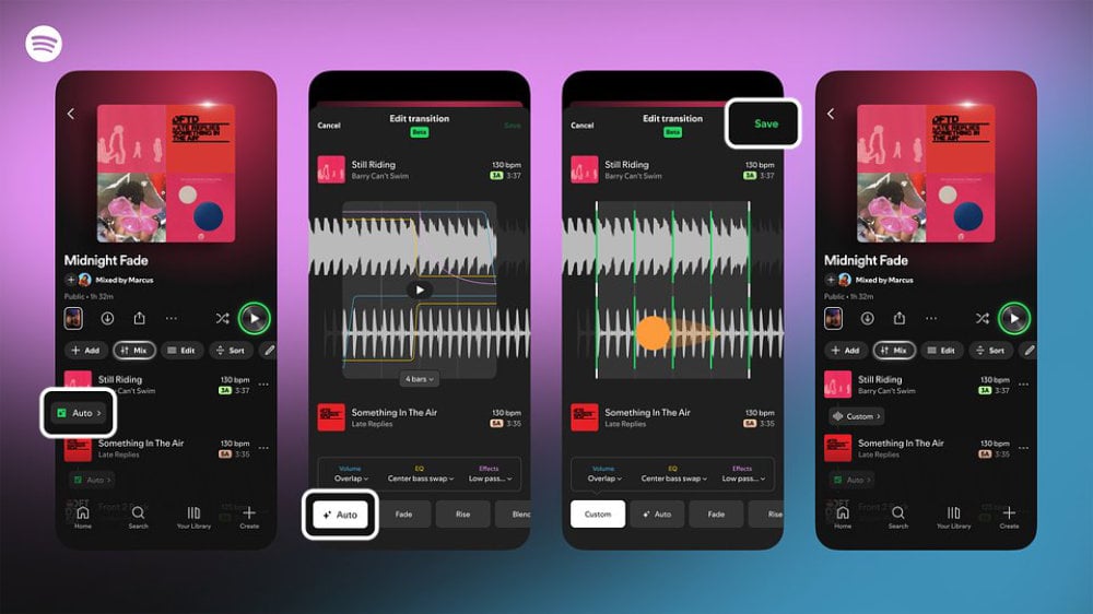 Die neue Mixing-Funktion bei Spotify erlaubt dir mehr Gestaltungsspielraum für Playlists.