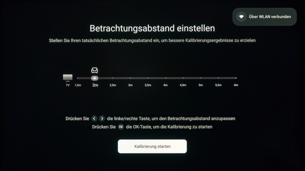 Einmessung Distanz