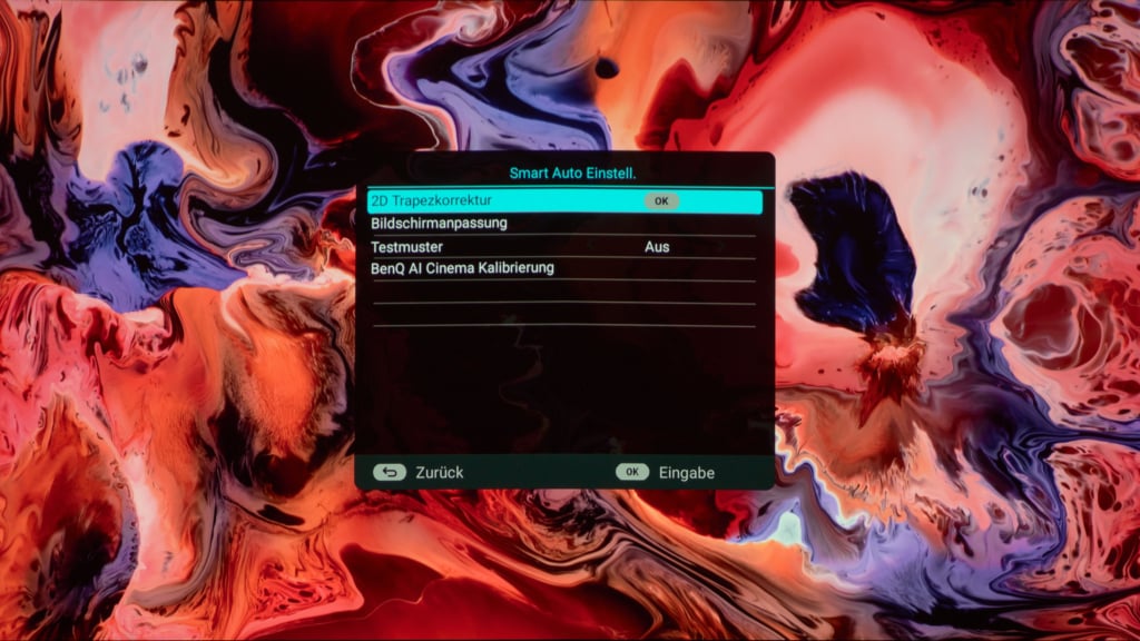 Bildanpassungen BenQ W2720i