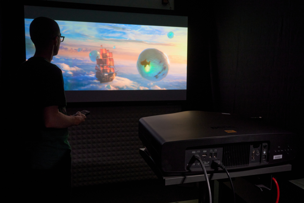 Testsituation Heimkino-Beamer BenQ W5850