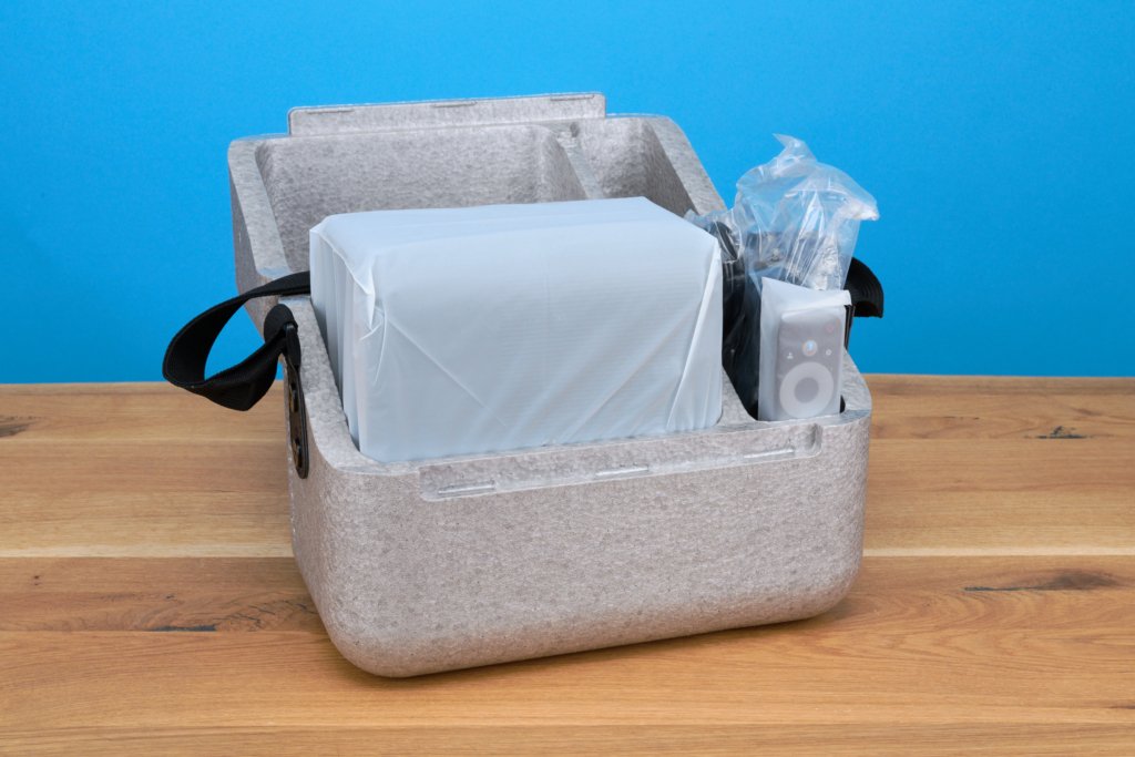 Verpackung als Tragetasche