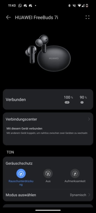 Huawei FreeBuds 7i – Screenshot