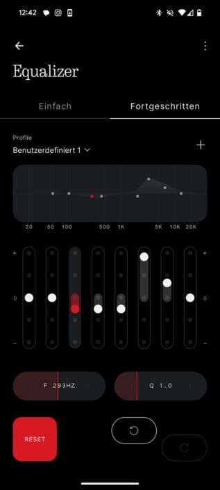Nothing Ear (3) – Screenshot Equalizer