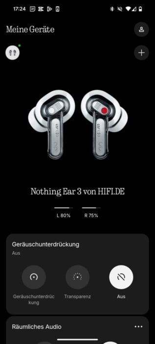 Nothing Ear (3) – Screenshot