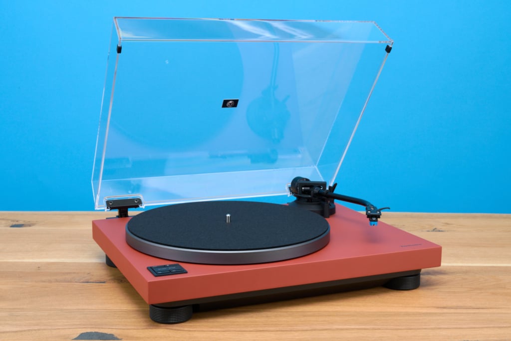 Technics SL-40CBT Drei-Seiten-Ansicht offener Deckel