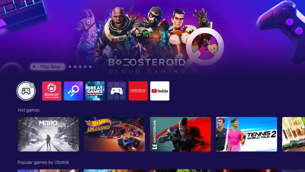 Gaming Hub Hisense VIDAA