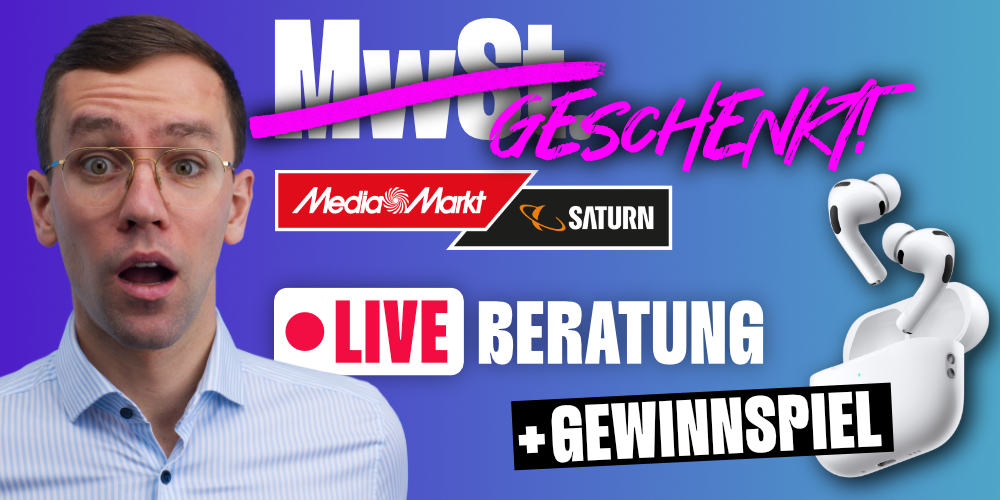 MwSt. GESCHENKT & AirPods Pro 3 Gewinnspiel! TV & HIFI Live-Beratung zu Fernseher, Kopfhörer & mehr!