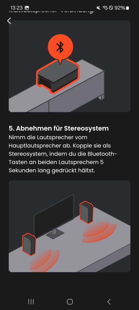 Stereo-Setup Rears JBL Bar 1300MK2
