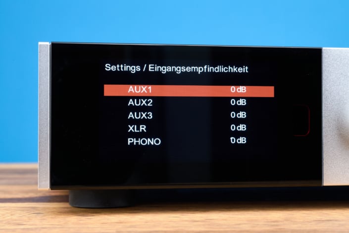 Audiolab 9000A Einstellungen Eingangspegel