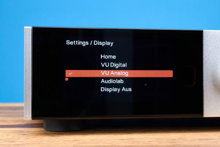 Audiolab 9000A Display Einstellungen