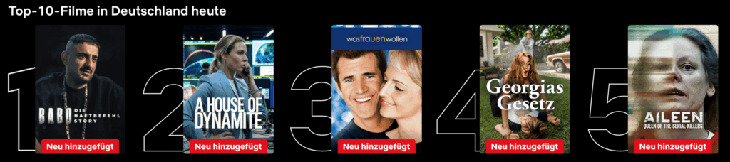 Filme Netflix Top 10