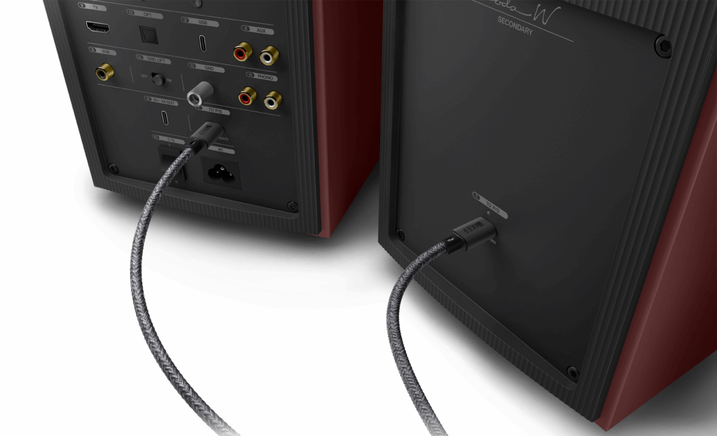 KEF Coda W Rückseite Anschlüsse