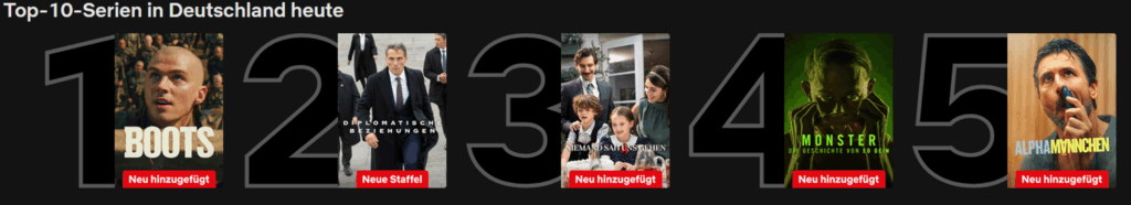 Netflix Top 10 Serien Deutschland