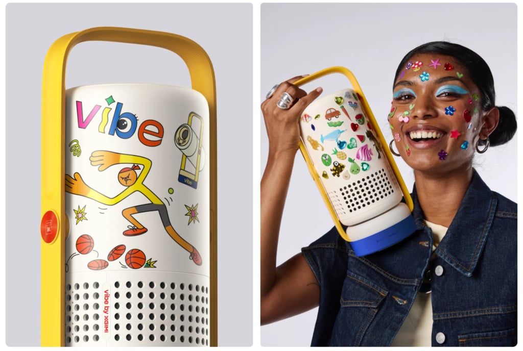 Der Vibe One lässt sich über Sticker personalisieren.