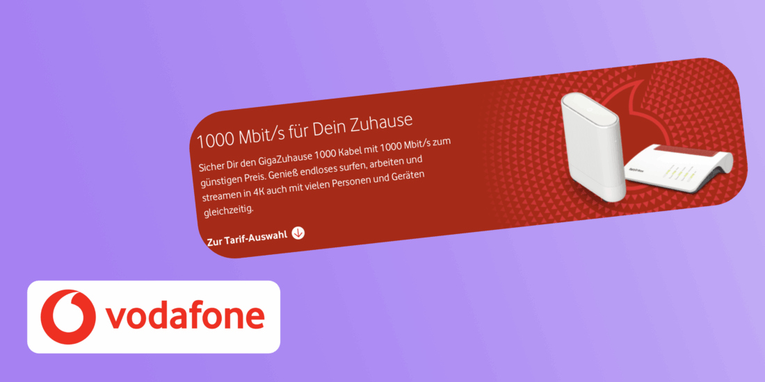 Vodafone Deal mit Cashback
