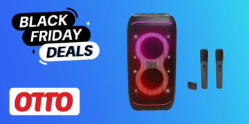 Megal Deal fuer Karaoke Fans Otto verkauft JBL Partybox Stage 320 und zwei Mikros richtig guenstig