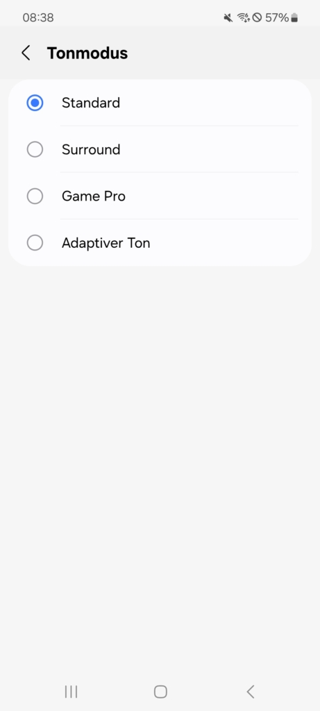 Klangmodi Samsung SmartThings