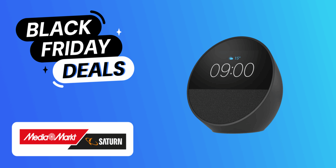 Smart Speaker und Wecker von Amazon zu Black Friday um fast die Haelfte reduziert