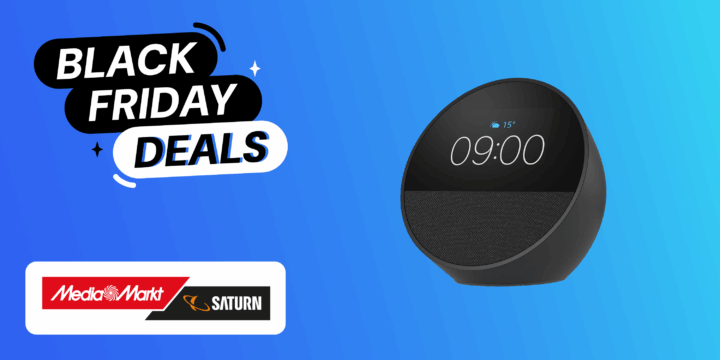 Smart Speaker und Wecker von Amazon zu Black Friday um fast die Haelfte reduziert
