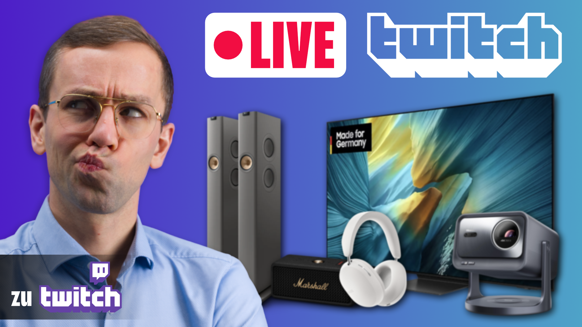 Live Beratung auf twitch mit Vitus - Fernseher, Lautsprecher, Soundbars, Kopfhörer & mehr! Aktuelle Deals & Angebote
