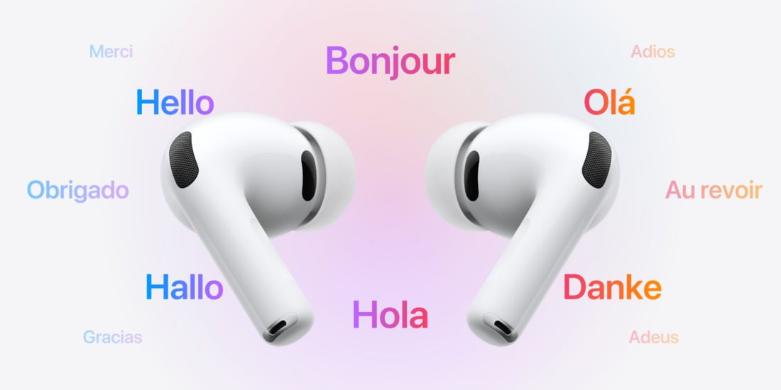 Die Apple AirPods erhalten auch in Deutschland die Live-Übersetzung als Funktion.