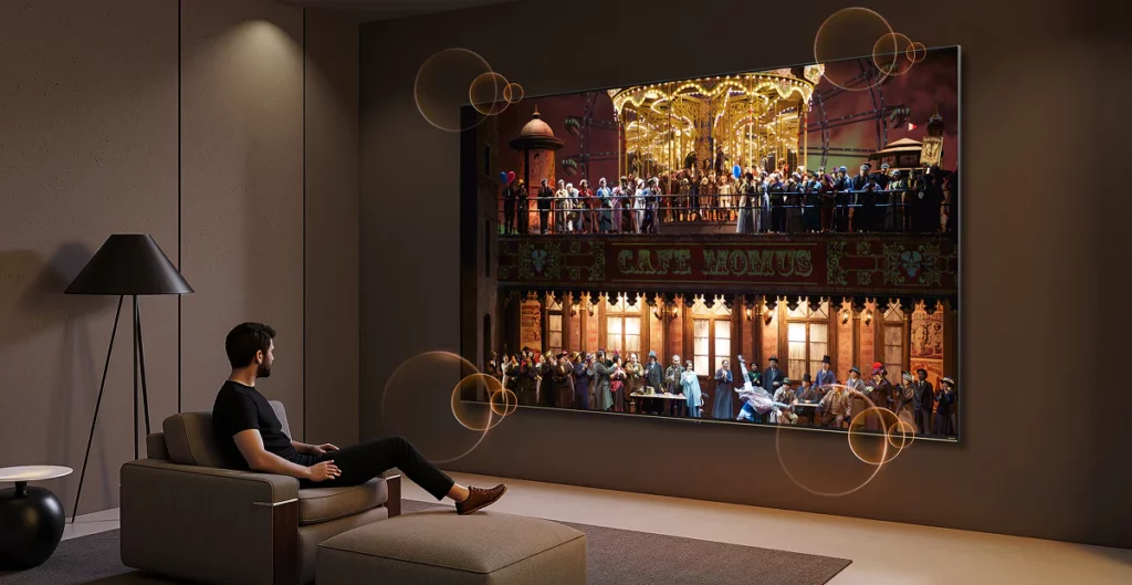 Die Dreame TV S100 bieten eine integrierte Soundbar. 