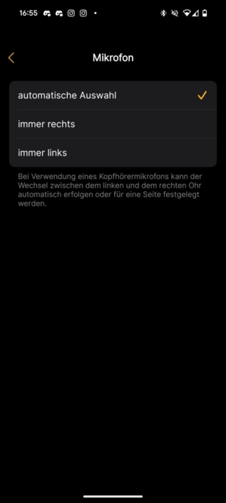 EarFun Air Pro 4+ – Mikrofon in der App