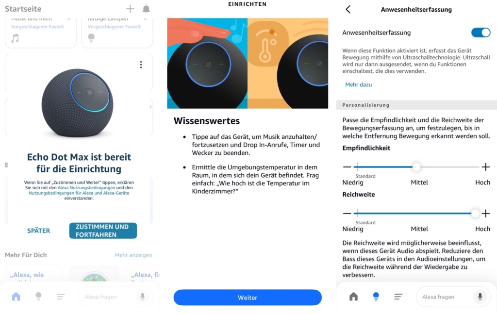 Amazon Echo Dot Max Einrichtung