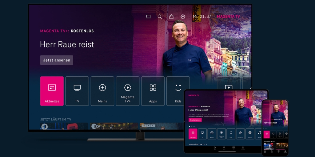 MagentaTV bietet dir nicht nur das Fernsehprogramm an, sondern auch exklusive Premieren von Filmen und Serien.