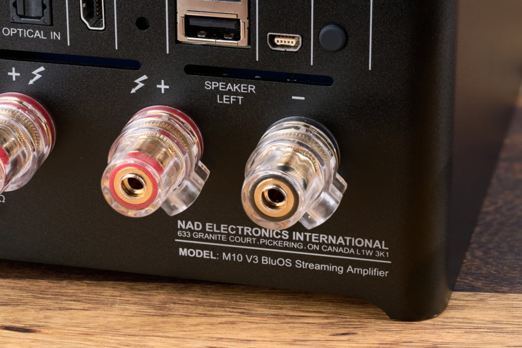 NAD M10 V3 Polklemmen Detail