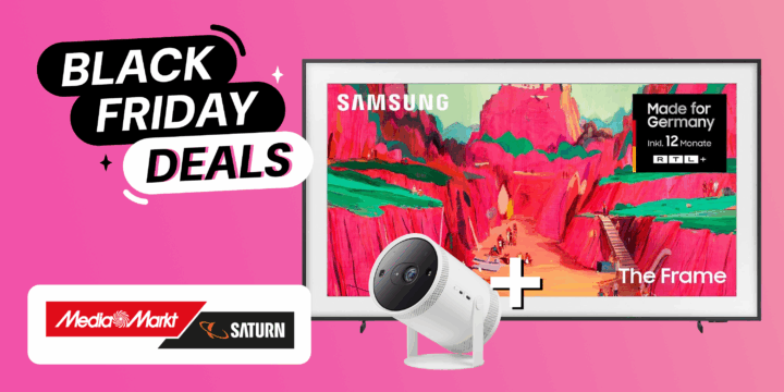 Samsung The Frame Pro + Beamer Angebot Black Friday