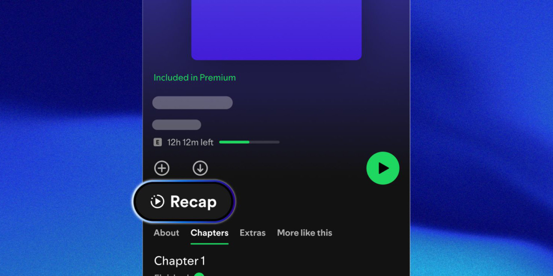 Spotify führt für Hörbücher KI-Zusammenfassungen ein.